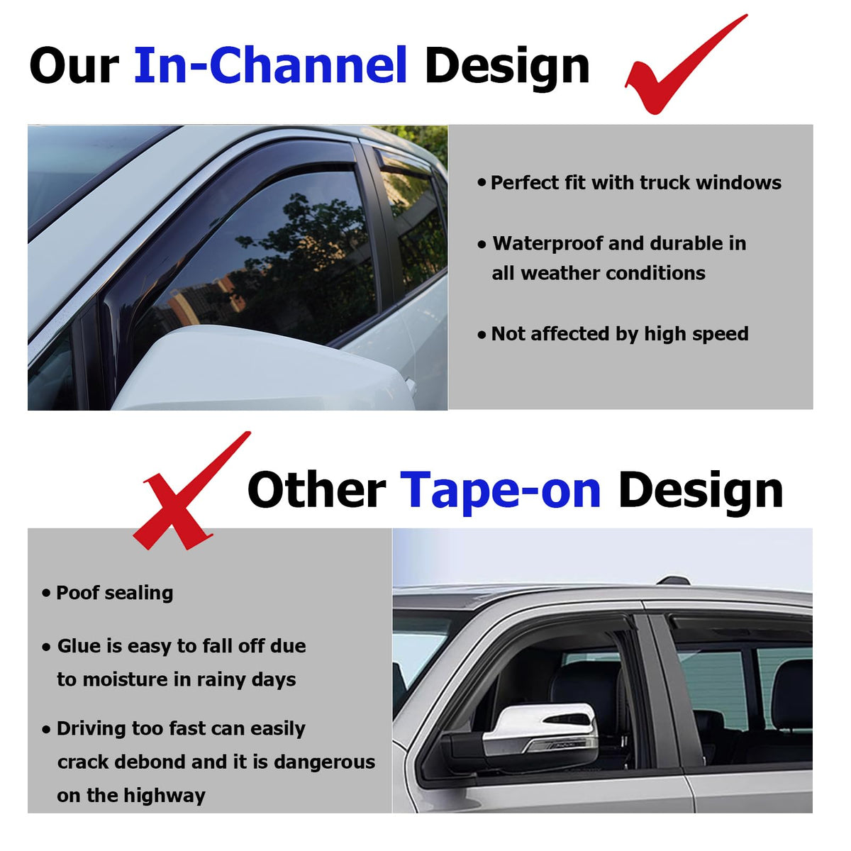 MYCHINSEN installed passenger side profile showing sleek factory look benefit