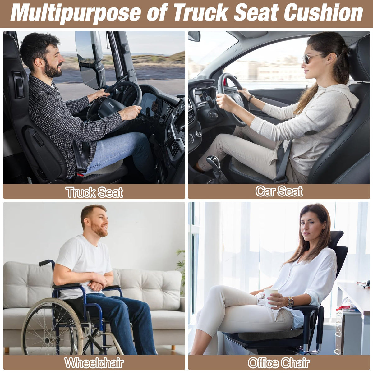 MYFAMIREA anti-slip base keeping cushion stable on the seat