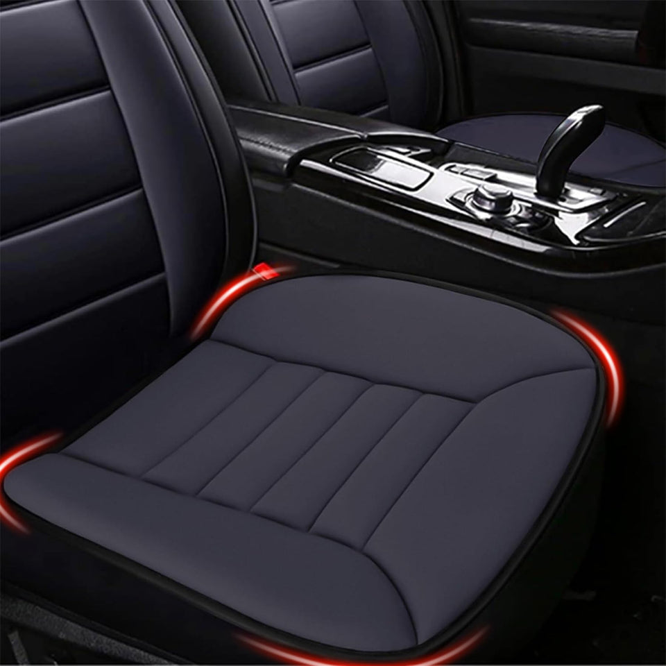 MYFAMIREA front view of dark gray seat cushion showing neat fit and comfort