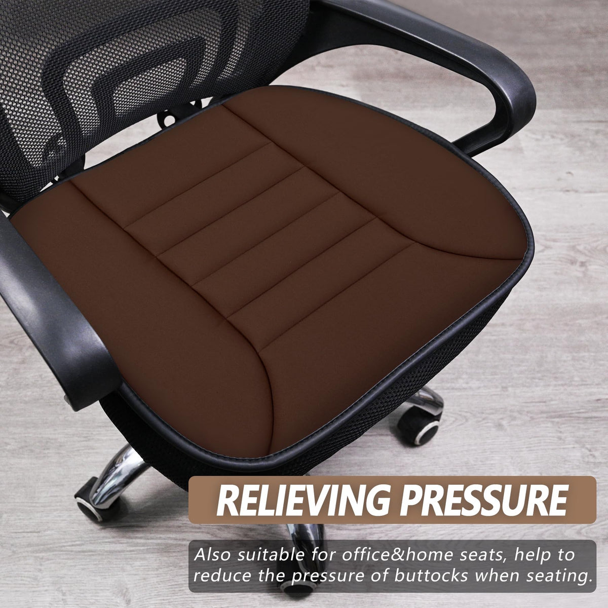 MYFAMIREA installed on car driver seat offering added comfort and protection