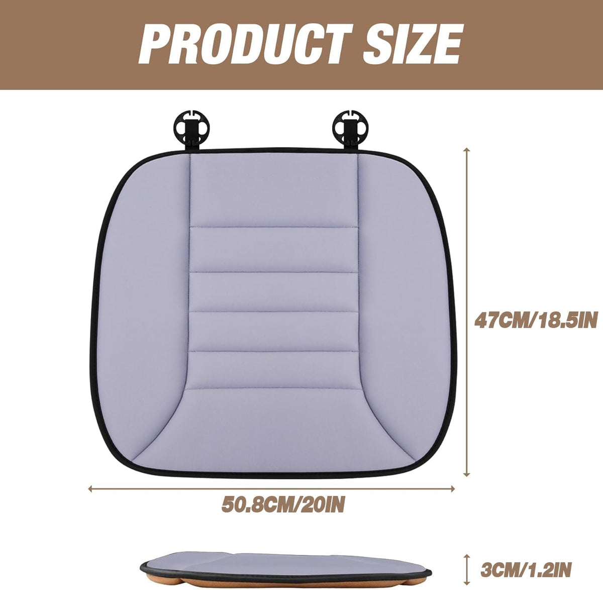 MYFAMIREA cushion in car during daytime drive providing cool comfort