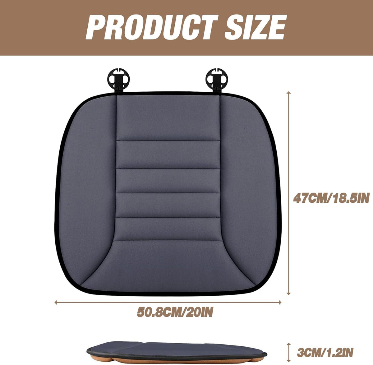 MYFAMIREA on office chair in home setting showing portable comfort