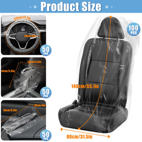 MYFAMIREA seat cover flat lay displaying size and fit advantage
