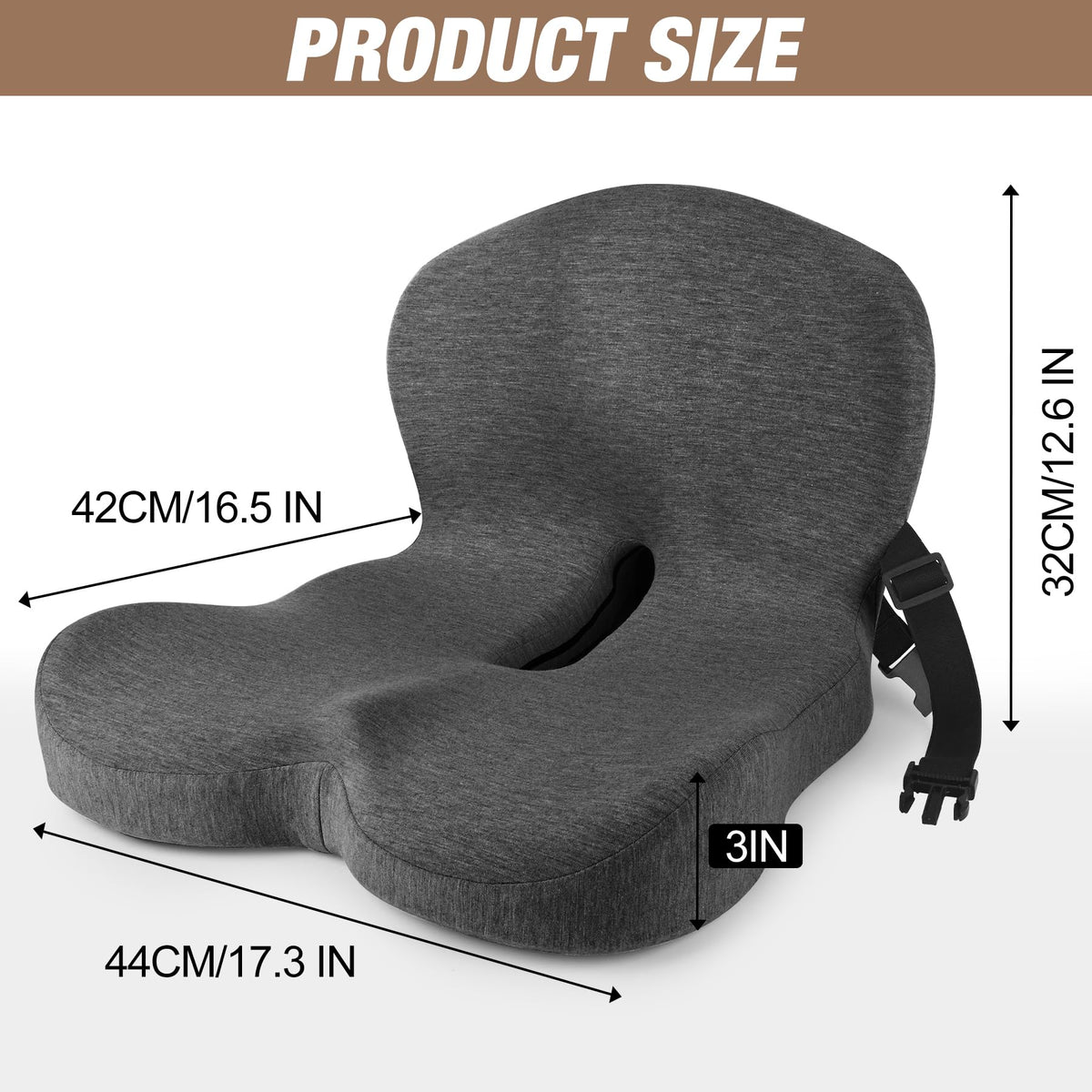 MYFAMIREA close-up memory foam profile revealing contouring support