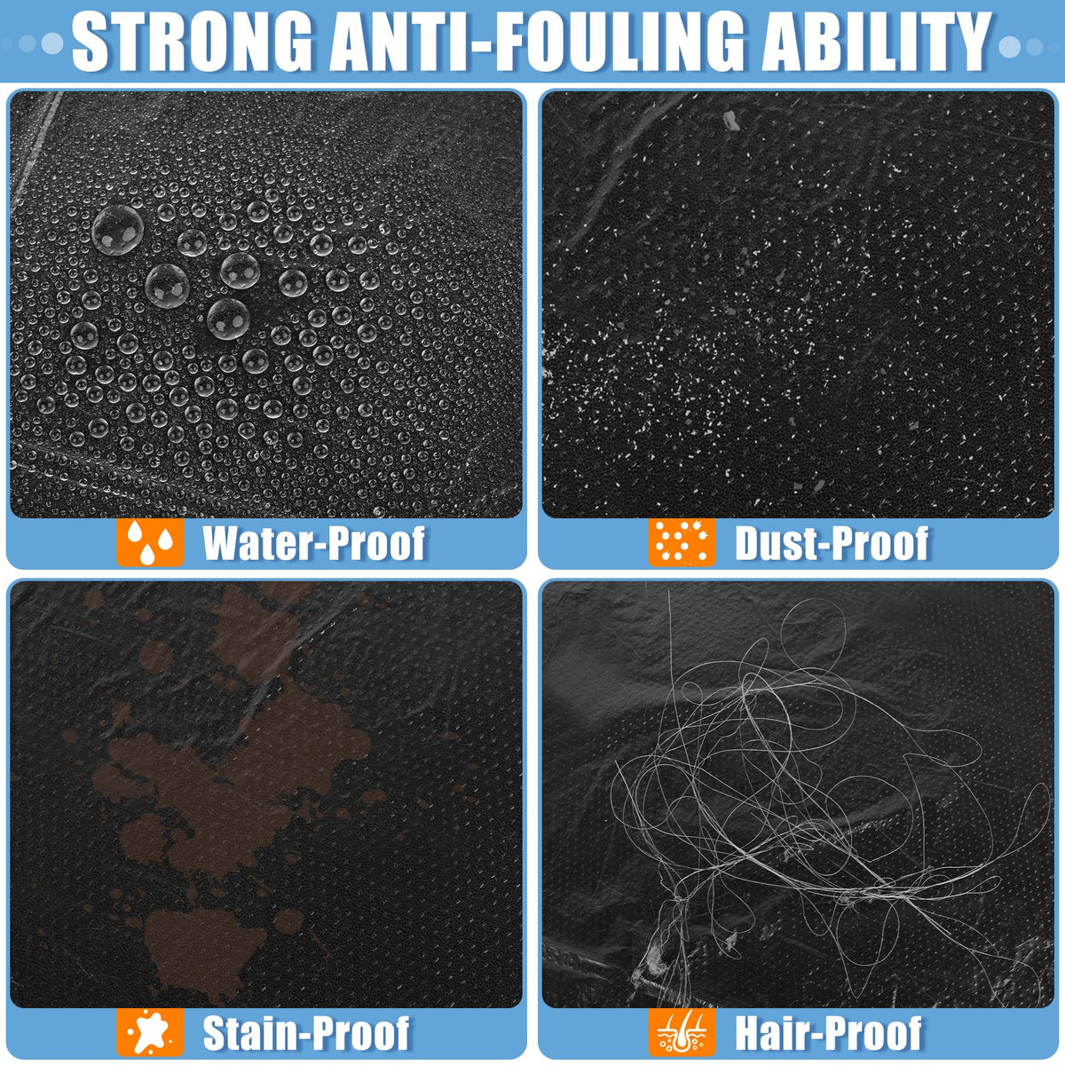 MYFAMIREA steering wheel cover stretched over wheel offering quick protection