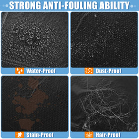 MYFAMIREA steering wheel cover stretched over wheel offering quick protection