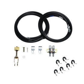 MYFANDOOR cable length overview displaying 110-inch cable and 97-inch sheath for fit confirmation