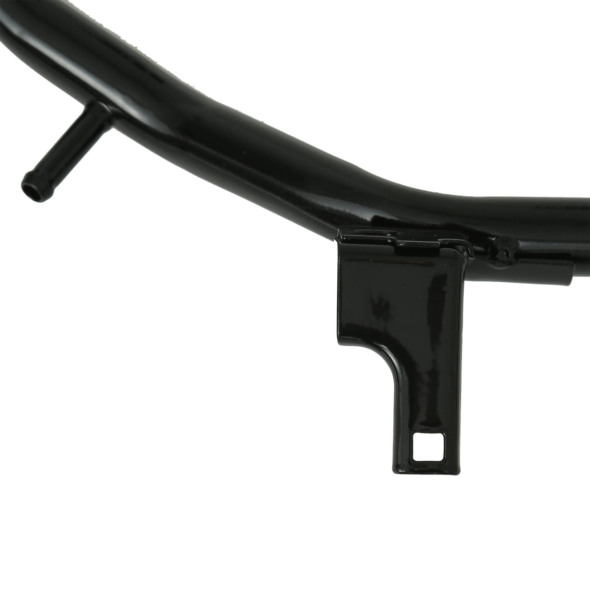 MYFANDOOR side view highlighting bends and routing for accurate engine fitment