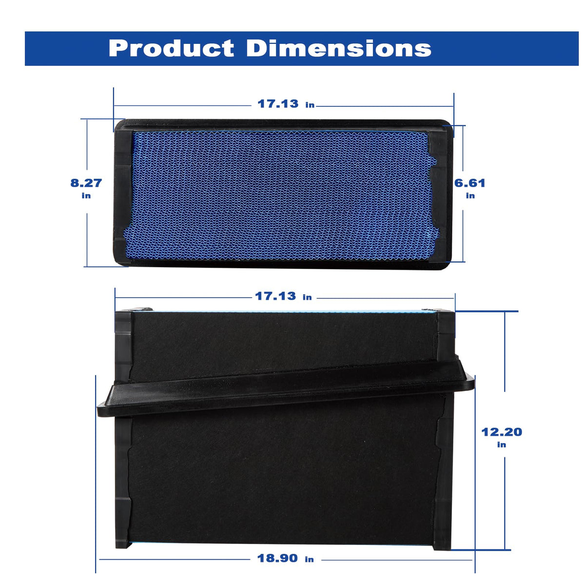 MYLSAUTO filter next to ruler showing correct size for confident part verification