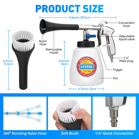 MYPIN brush nozzle detail removing pet hair and embedded debris