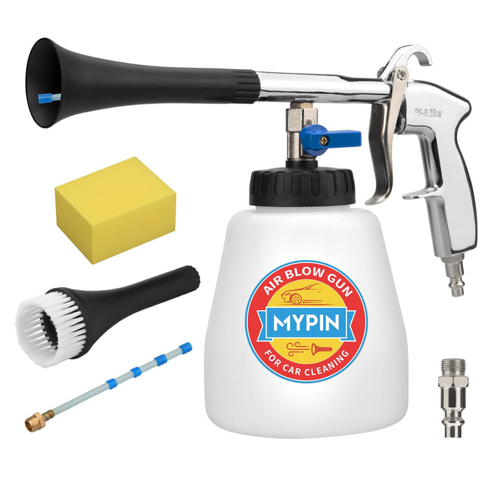MYPIN aluminium gun front view showing durable build and easy grip