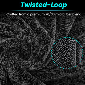 Mysticline towel drying car hood quickly with streak-free result