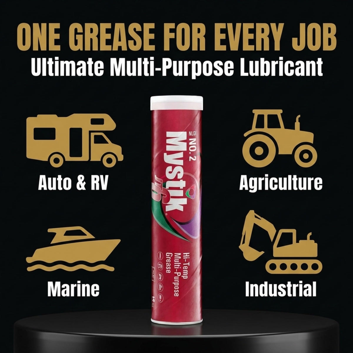 Mystik JT-6 being applied to a wheel bearing protecting against heat and load