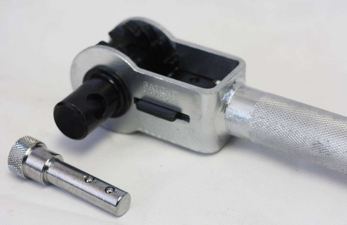 Mytee Products stored winch bar inside truck box for convenient transport and storage