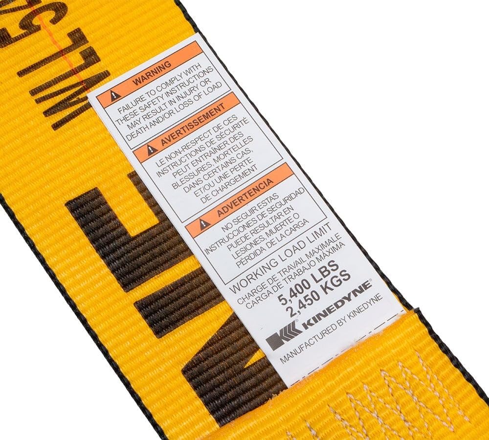 Mytee Products strap securing load on flatbed showing reliable cargo control