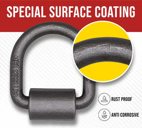 Mytee Products close-up of forged D ring shank showing solid construction benefit