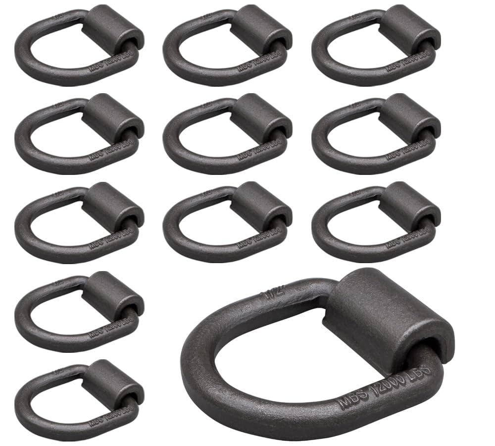 Mytee Products front view showing 12-pack D rings and clear labeling benefit durability