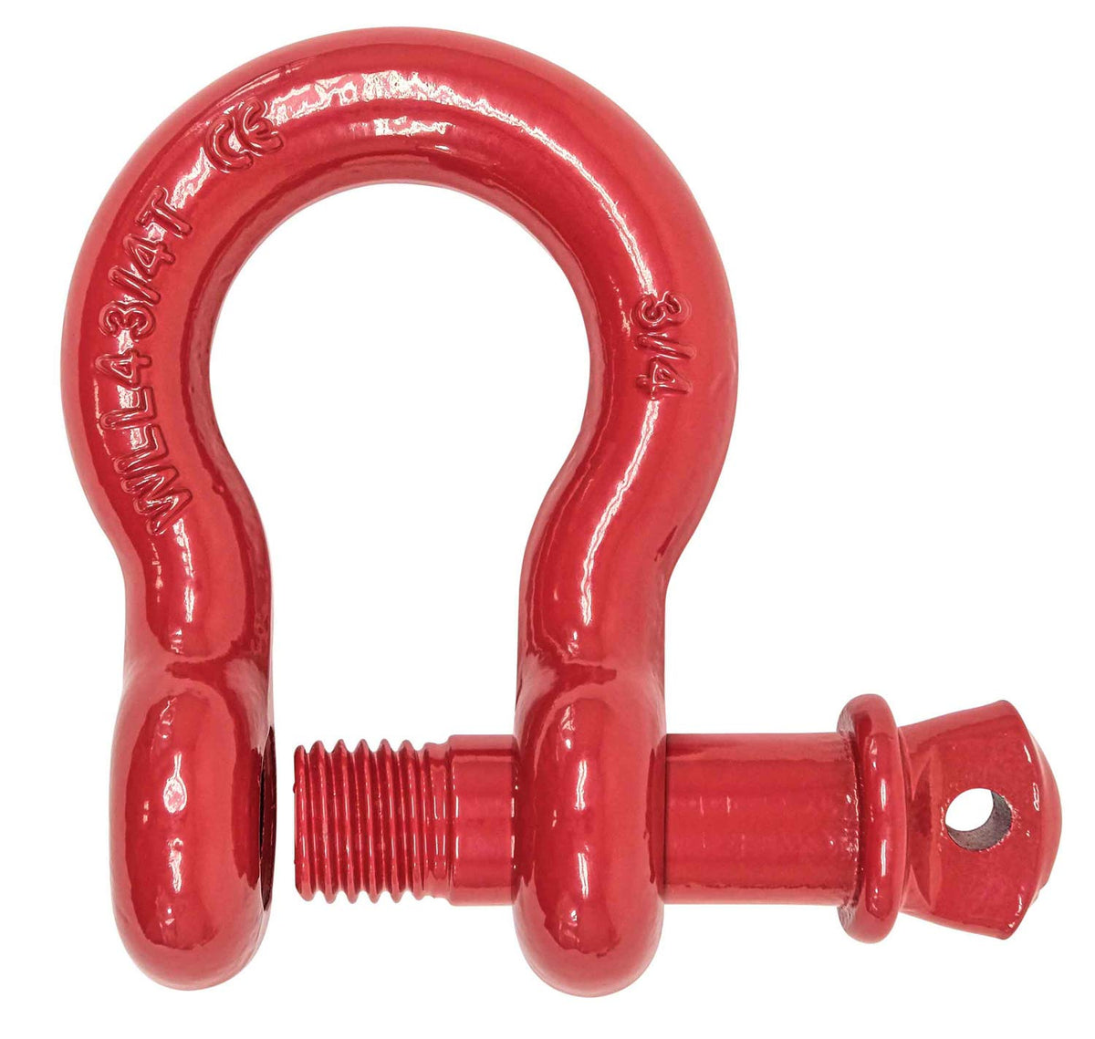 Mytee Products side profile of anchor shackle showing rounded D-ring fit