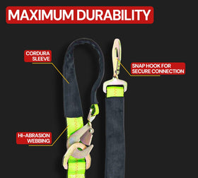 Mytee Products hi-viz webbing texture showing abrasion resistance and visibility