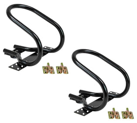 Mytee Products front view of wheel chock showing secure tire fit and stability