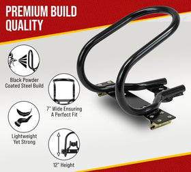 Mytee Products side profile highlighting steel construction and depth for support