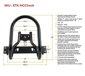 Mytee Products two chocks in trailer illustrating ready‑to‑use transport setup