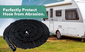 MytheeTale installed under RV demonstrating protected routing and travel durability