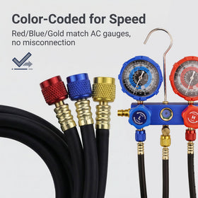mytithger printed pressure ratings on hose showing high-pressure durability