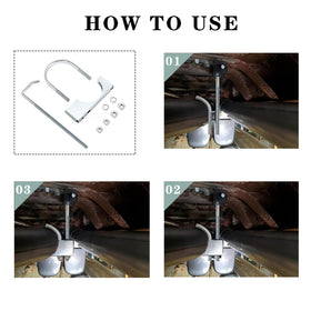 Myzpahn rotating hook detail displaying 360-degree adjustment flexibility benefit