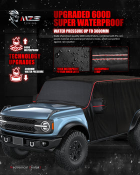 MZS mirror pocket detail protecting Bronco side mirror from scratches and impacts