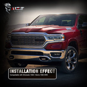 MZS kit on a lifted Silverado driving, showcasing smoother ride and reduced vibration