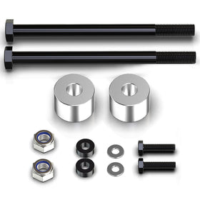 MZS front view of drop kit showing precise fit and improved alignment benefit