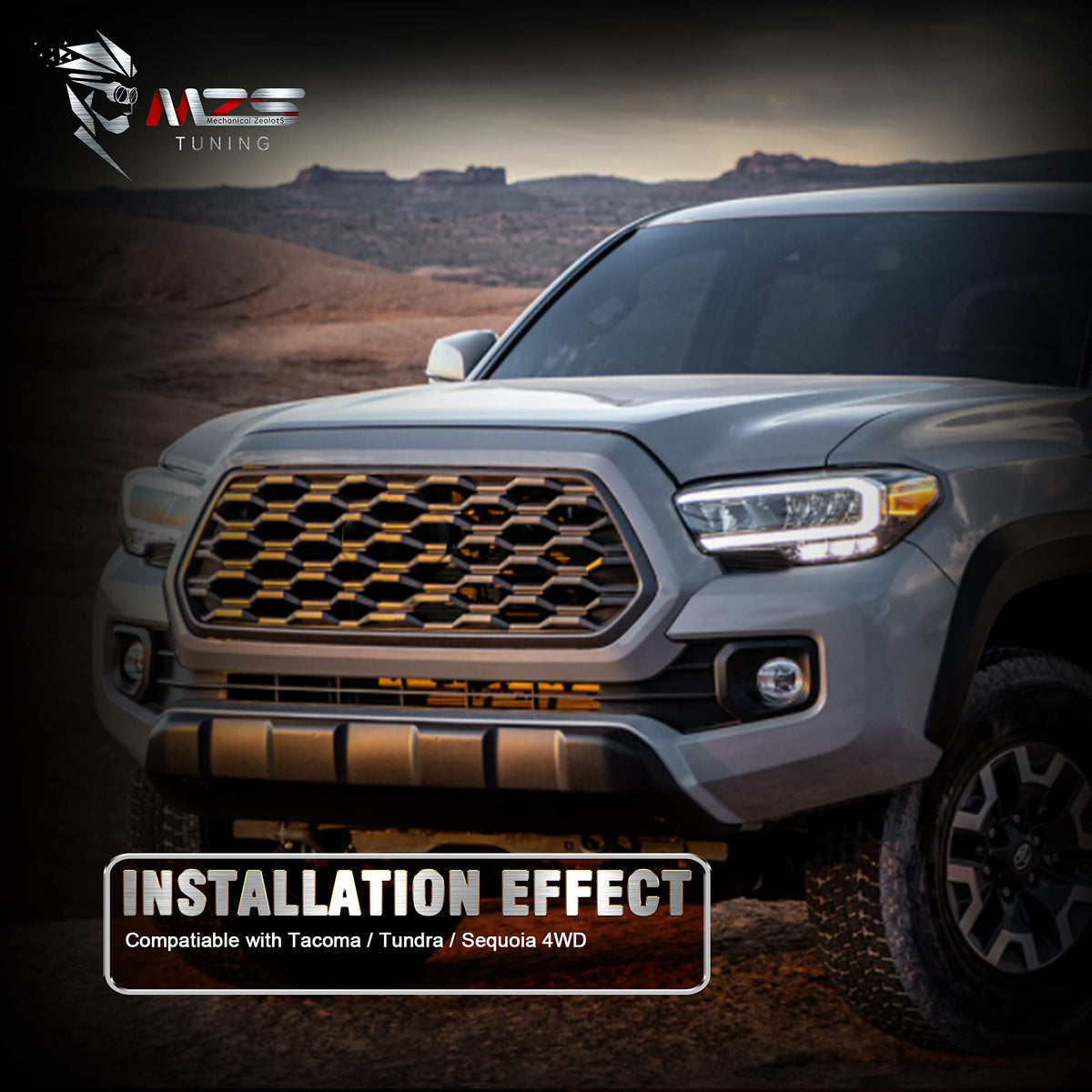MZS lifestyle shot of 4WD truck offroad showing improved driveline performance