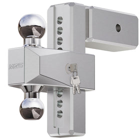 MZS front view assembled showing solid mount and dual-ball advantage