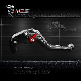 MZS lever installed on handlebar showing brand fit and improved feel