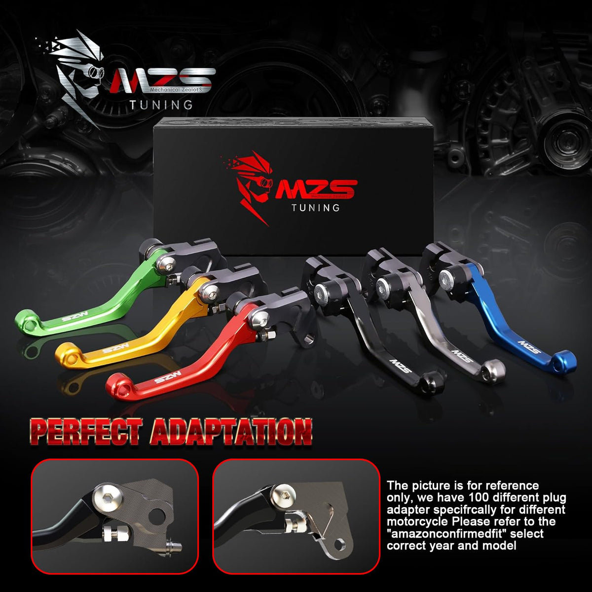 MZS lever pivot close-up highlighting foldable crash protection