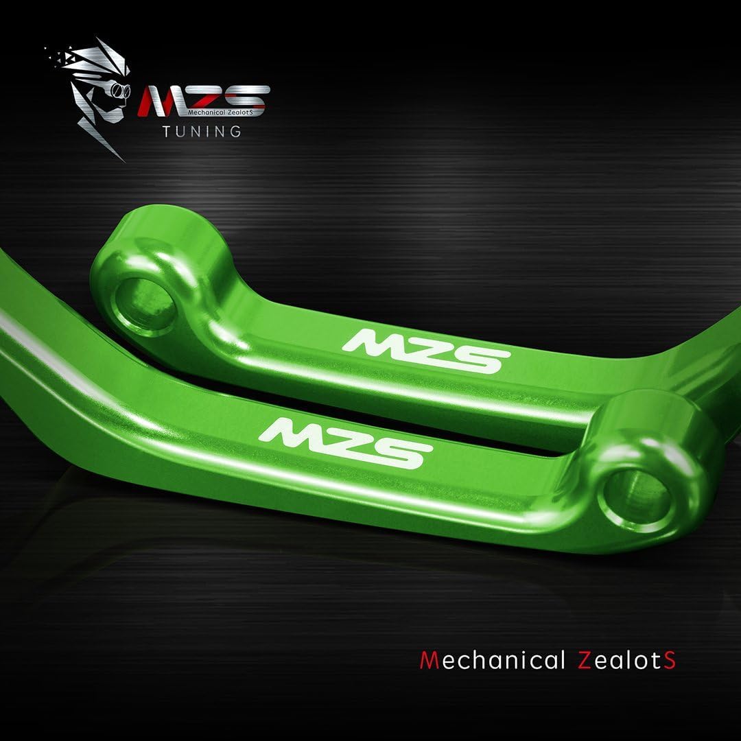 MZS levers installed on handlebar demonstrating improved control