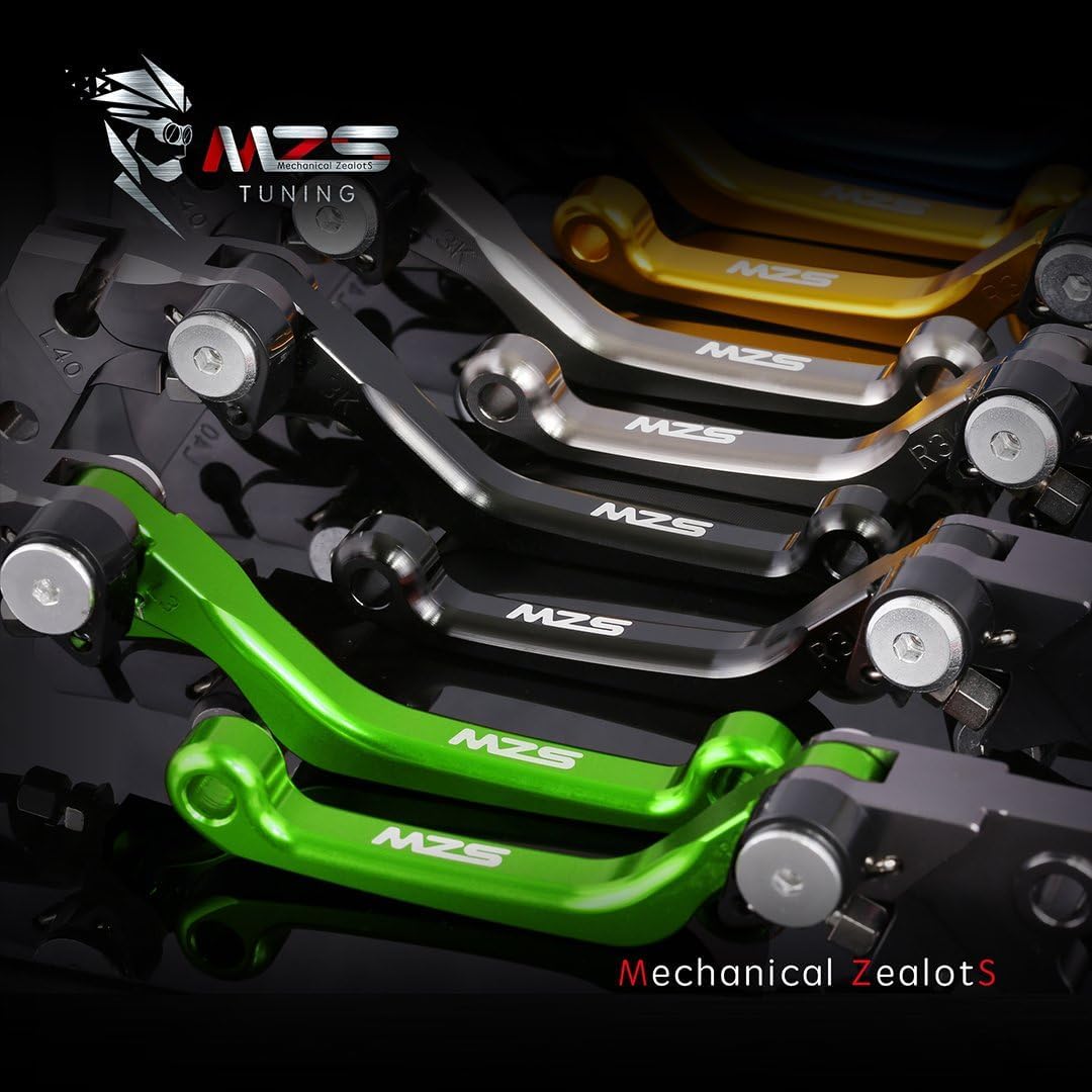 MZS levers on a dirt bike in action showing durable performance