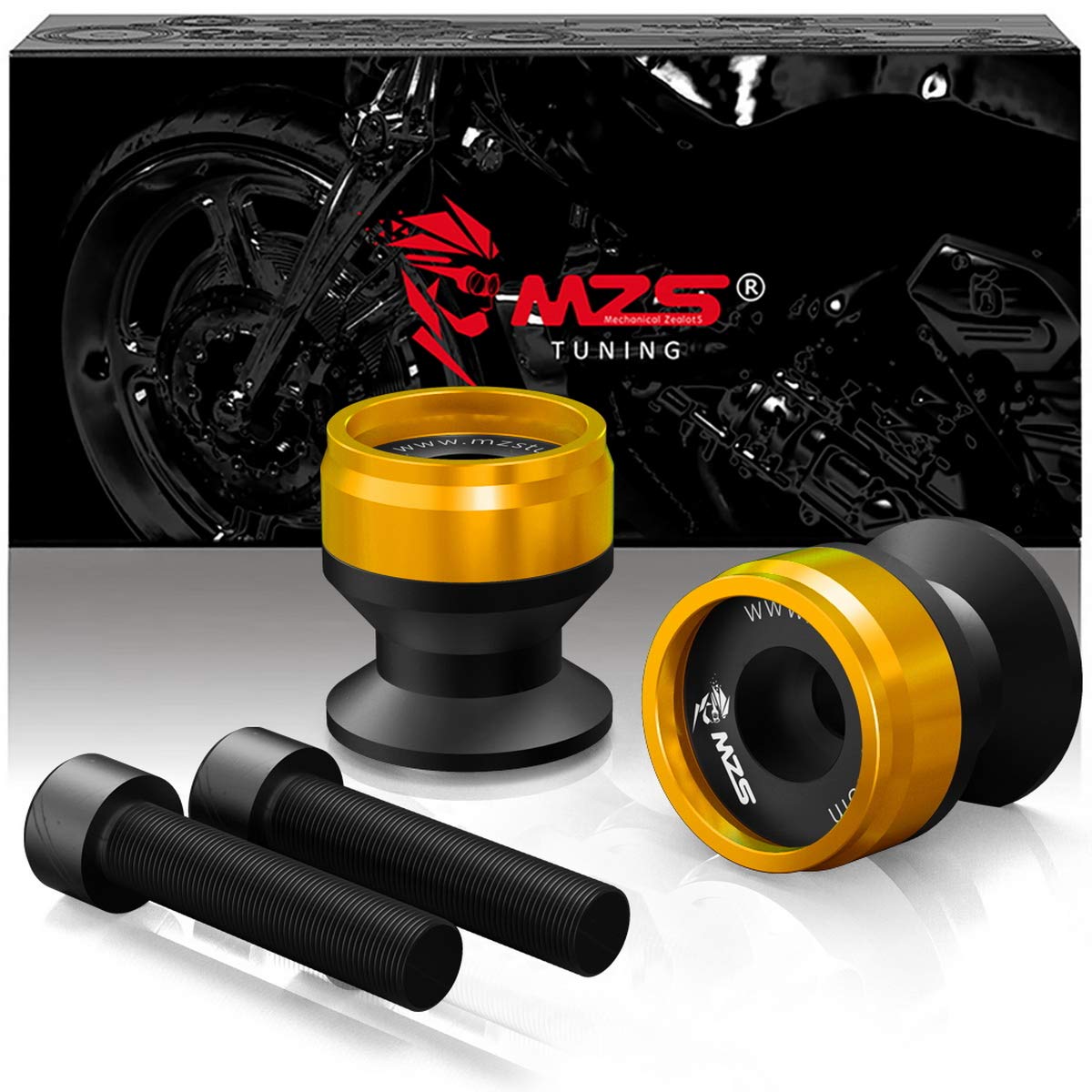 MZS spools in garage maintenance setting, simplifies bike upkeep safely