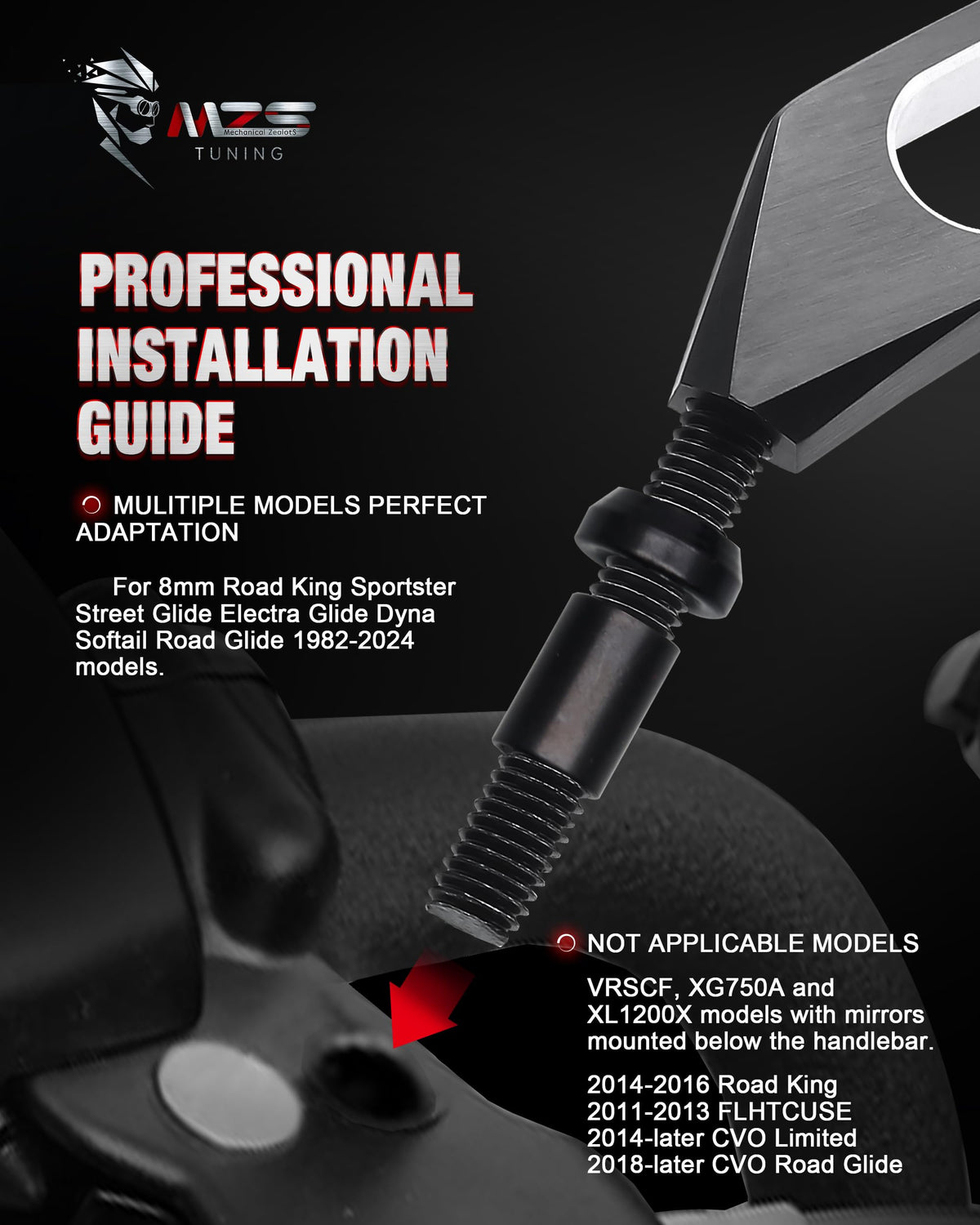 MZS ball joint adjustment demonstrating 360-degree positioning benefit