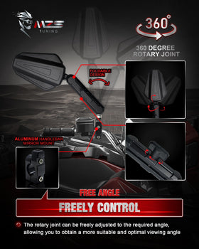 MZS mounted on a street bike handlebar, improved road visibility benefit