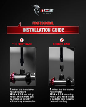 MZS size and scale comparison beside handlebars for quick fit assessment