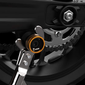 MZS close-up machining of aluminum spool, precise finish and strength