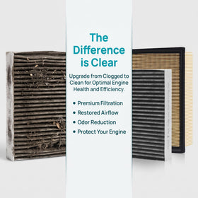 N2ZQ8D cabin filter installed in Lexus HVAC housing improving cabin air quality