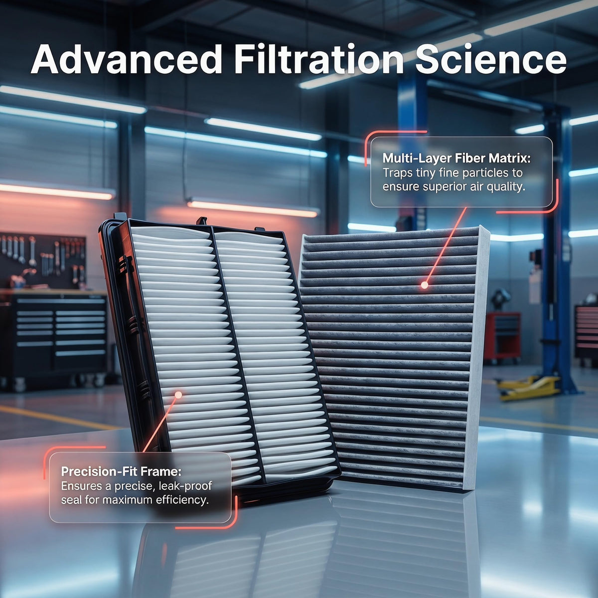 N2ZQ8D close-up of pleats highlighting improved airflow benefit