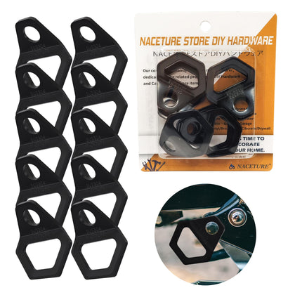 NACETURE front view of 10-pack anchors showing durable stainless steel finish and value
