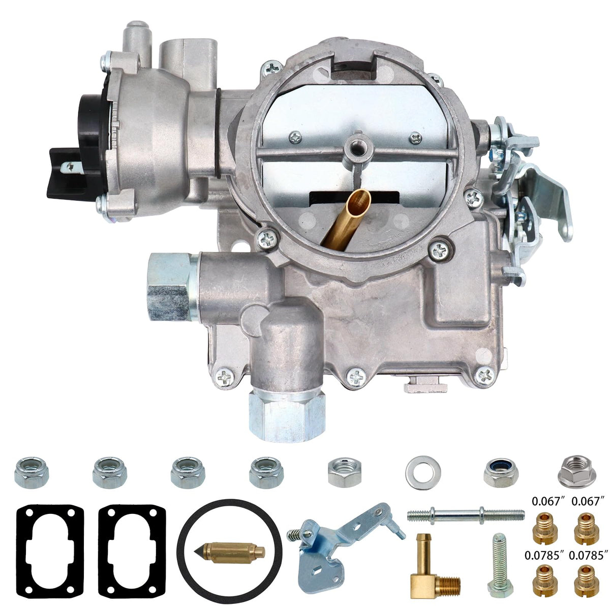 NACHUAN front view showing throttle bores and clean casting for easy replacement