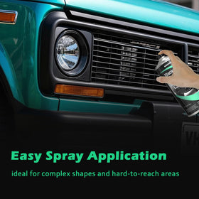 NADAMOO painting a radiator grille showing reach into tight areas benefit