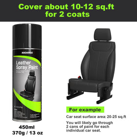 NADAMOO car seat restoration mid-project showing flexible adhesion and wear protection