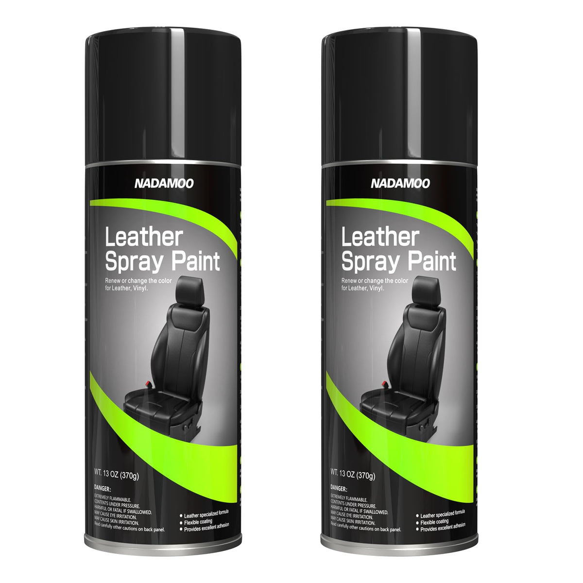 NADAMOO front can label shows product name and semi-gloss black finish for clarity